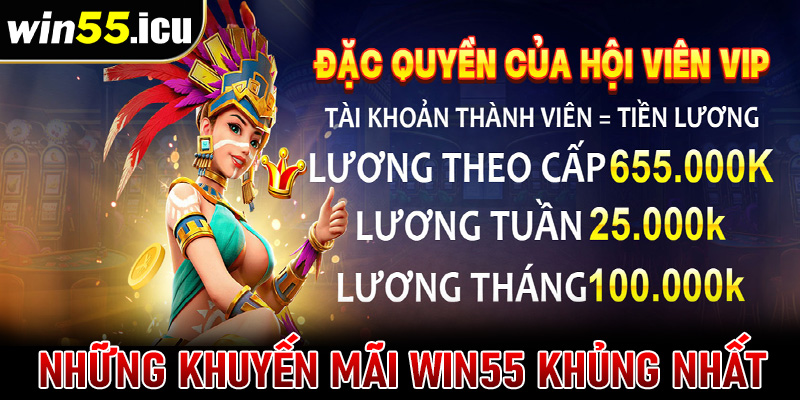 Những chương trình khuyến mãi win55 khủng nhất hiện nay 